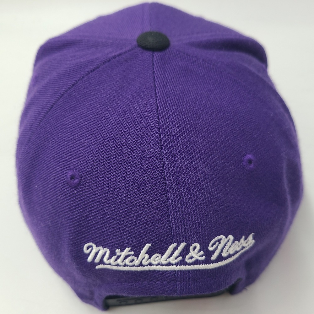 Sacramento Kings Hat Snapback‎ Mitchell & Ness Purple Black NBA Wool Blend Men - Picture 8 of 12